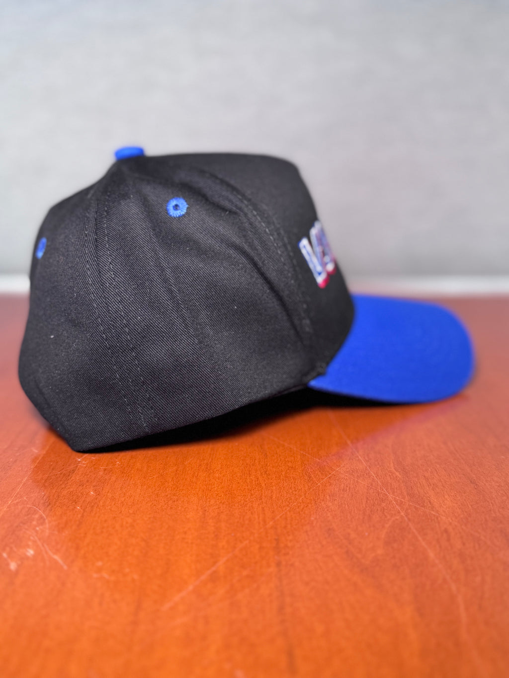 ORIGINAL VJ MAXX™ EMBROIDERED Hat – Black/Blue Snapback